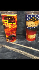 2 Custom Americana/Crown King tumblers!