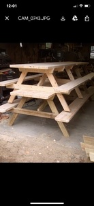 Picnic Table hand crafted by DJ Dave Lash