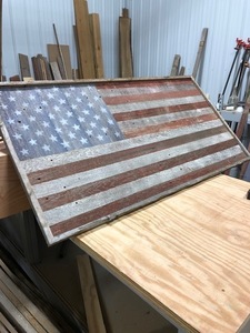 US FLAG - Made from Repurposed Lumber