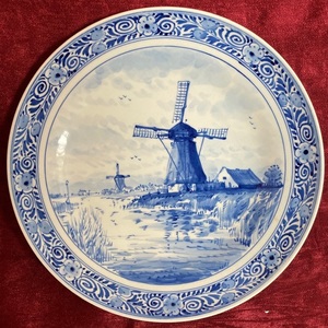 Vintage Delft Hand Painted Plate - #173