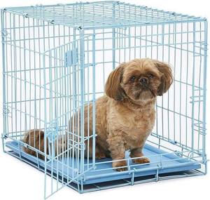 141 - Great Choice Blue Fold and Carry Dog Crate