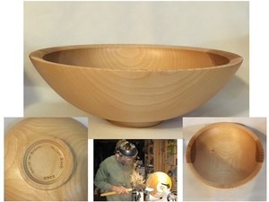 Handmade Wooden Serving Bowl