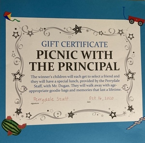 Picnic with Perrydale School Principal