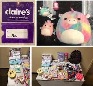 Claire's Gift Card, Squishmallows, and Accessories