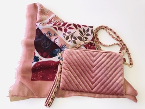 Women's Pashmina Shawls and Evening Bag