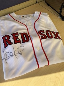 Mitch Moreland Autographed Red Sox Jersey