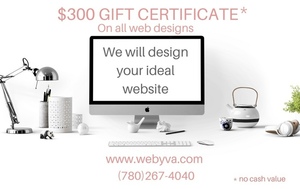 $300 Gift Certificate on all Website Designs