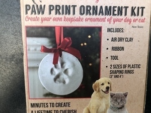 Paw print ornament kit