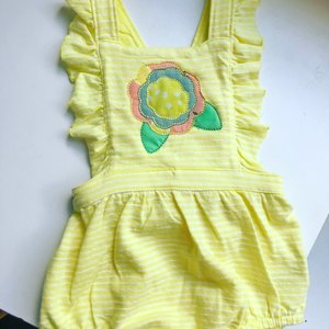 Yellow Flower Romper