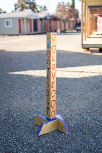 Love and Jesus - 48 Inch Peace Pole