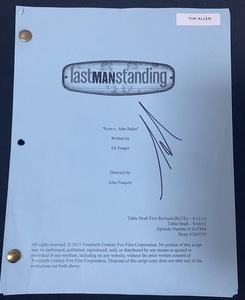 Last Man Standing signed script from Tim Allen