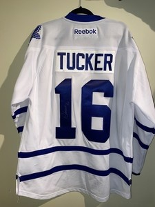 Autographed Darcy Tucker Authentic Leafs Jersey