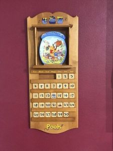 Winnie the Pooh, wooden calendar collection