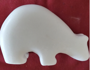 Marble Bear Sculpture