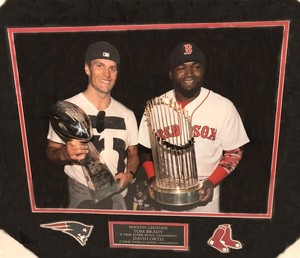 Tom Brady & David Ortiz Framed Photo