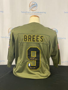 Drew Brees Salute To Service Jersey w/ Inscription