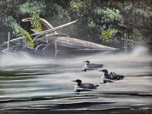 Painting: Loons