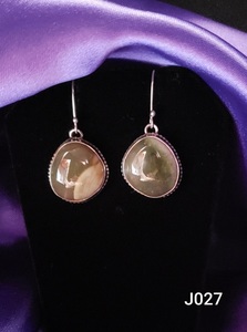 #J027 - .925 Imperial Jasper Earrings