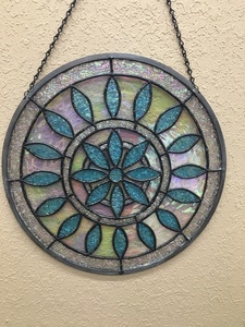 Hand Made Stain Glass Wall Hanging