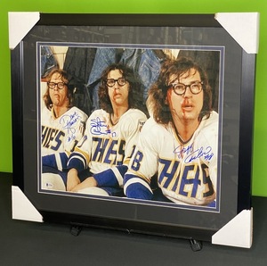 Hanson Brothers Autographed Display