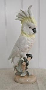 041.  Royan Dux Bohemian Porcelain Cockatoo Figure