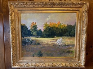 Lone Horse in Field by Jerry Georgeff