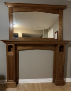 Item #097: Solid Walnut Mantle