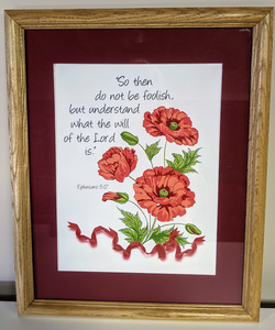 Framed Ephesians 5:17 Quote