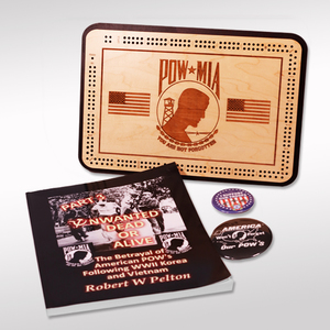 001.  POW/MIA Cribbage Board and Book