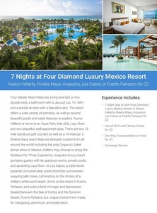 "A Spectacular Luxury Mexico Resort Vacation"