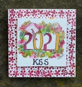 Watercolour Tile 2 - KSS 2021 Grad Floral