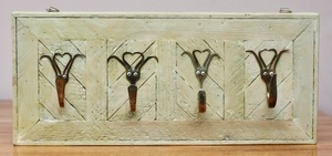 Repurposed Forks Wall Hooks Panel