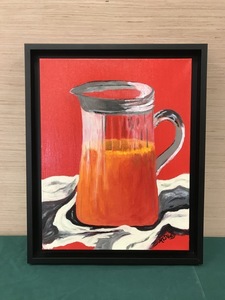 Juice in a Glass Pitcher