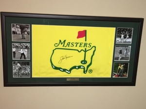 Jack Nicklaus Autographed MASTERS Pin Flag