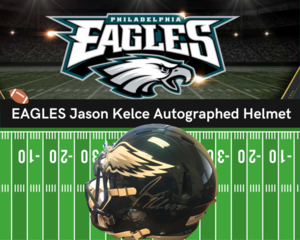 Eagles Jason Kelce Autographed Helmet