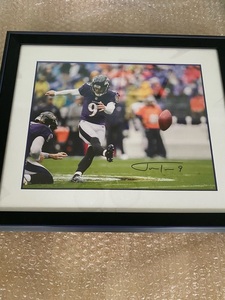 Justin Tucker Autographed/Framed Photo