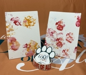 C6 Dual Dog Print Canvases