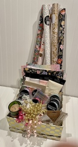 (27) Paper Source Gift Wrap Gift Basket