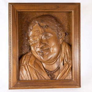 Carving of Amma in Wood