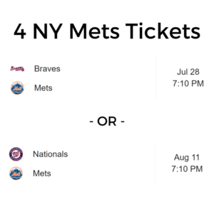 4 Mets Tickets!