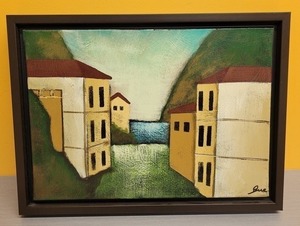 Original Oil Painting-Homes (Size: 11.5" x 16")