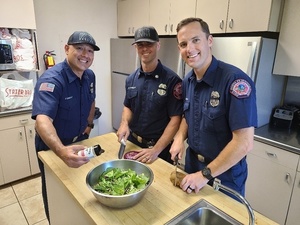 A Day in the Life:  Dinner with the Firefighters!