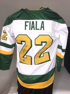 Kevin Fiala Signed Custom Throwback Hockey Jersey