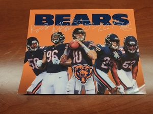 BEARS autographed photo board