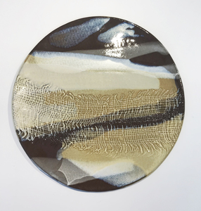 Diamond Peak Ceramic Plate by Barbara Hirano