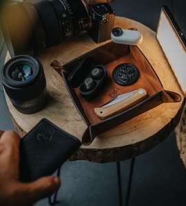 LIMITED 1 OF 50  FULL GRAIN LEATHER VALET TRAY