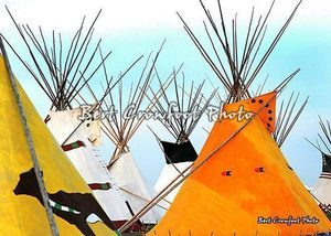 Bert Crowfoot Teepee Photograph