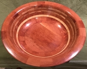 Cherry & Ash Large Segmented Bowl