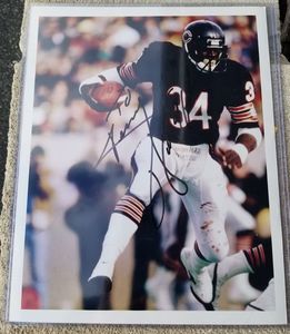 Walter Payton autographed photo