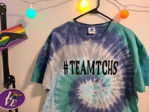 #TeamTCHS Dark Blue Tye-dye shirt